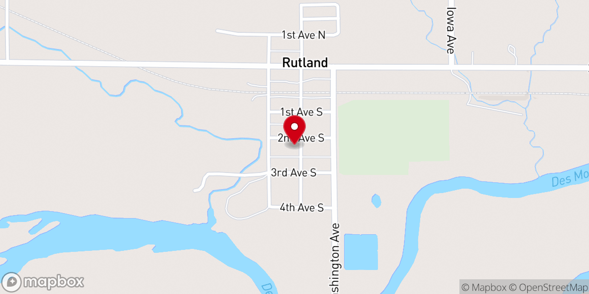 Map showing location of Faith United Methodist Church