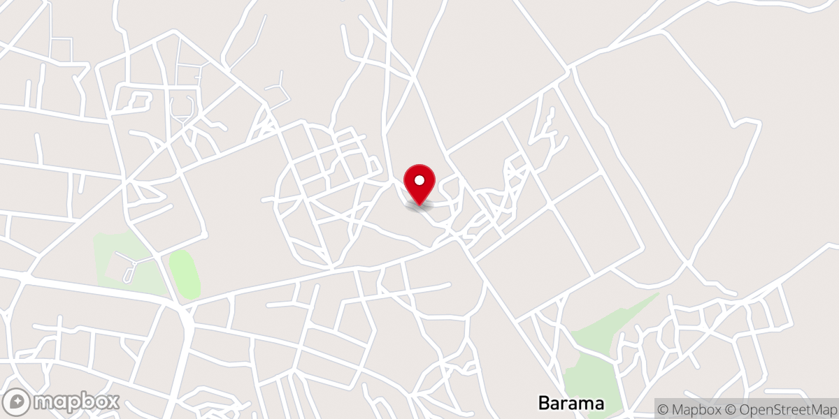 Map showing location of Catholic church