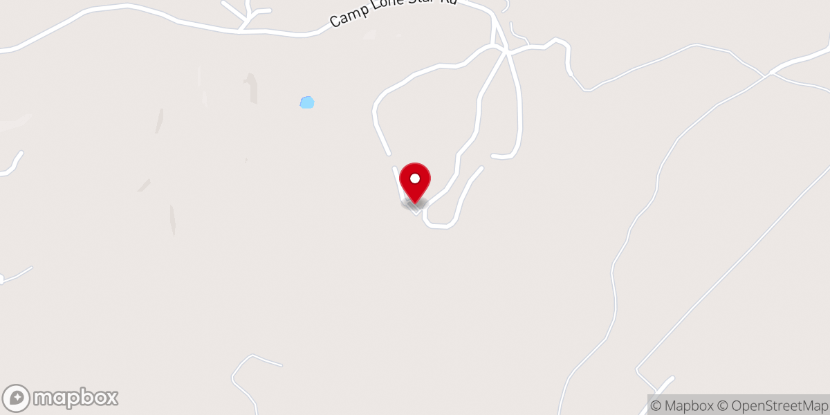 Map showing location of Camp Lone Star - La Grange