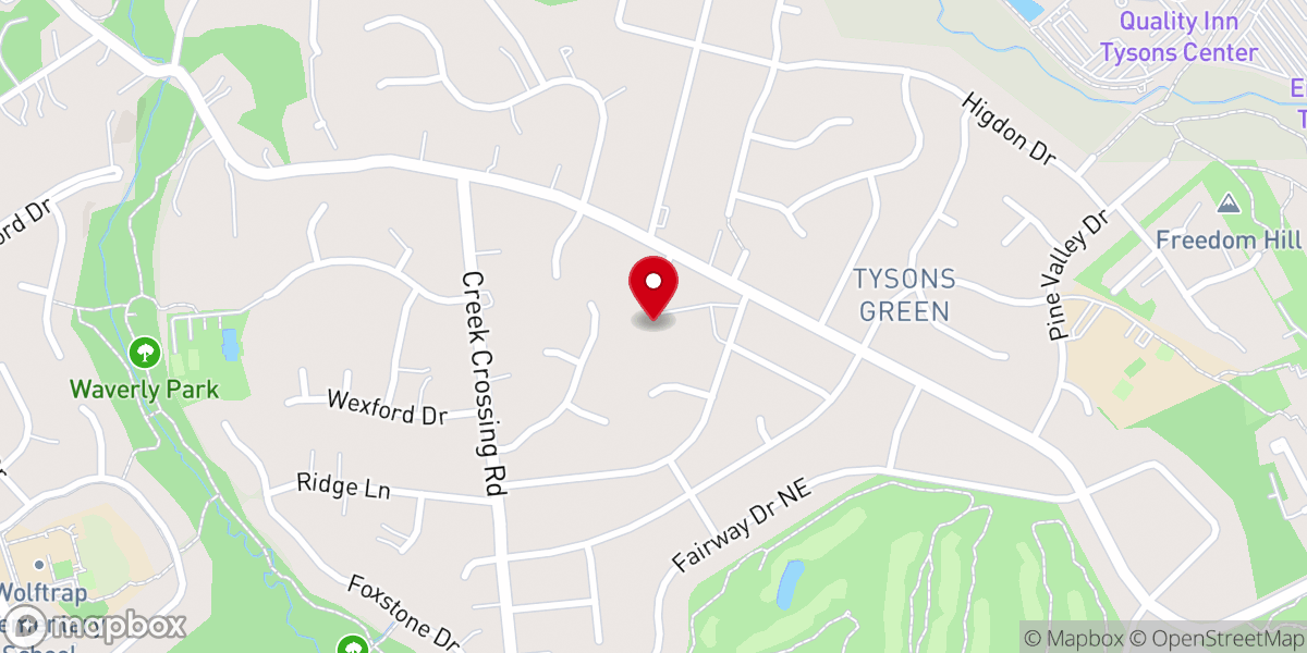 Map showing location of Hope United Methodist Church