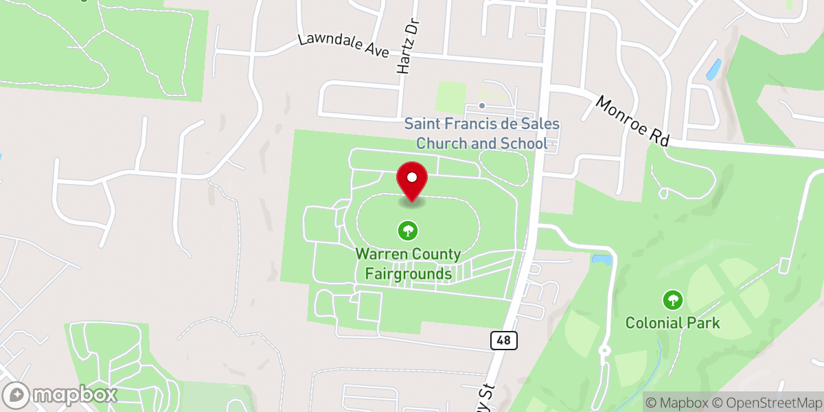 Map showing location of Summit United Methodist Church of Lebanon