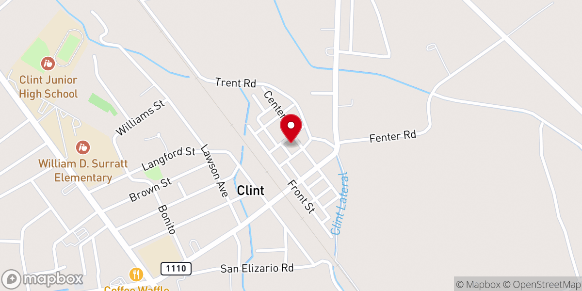 Map showing location of San Lorenzo Catholic Church