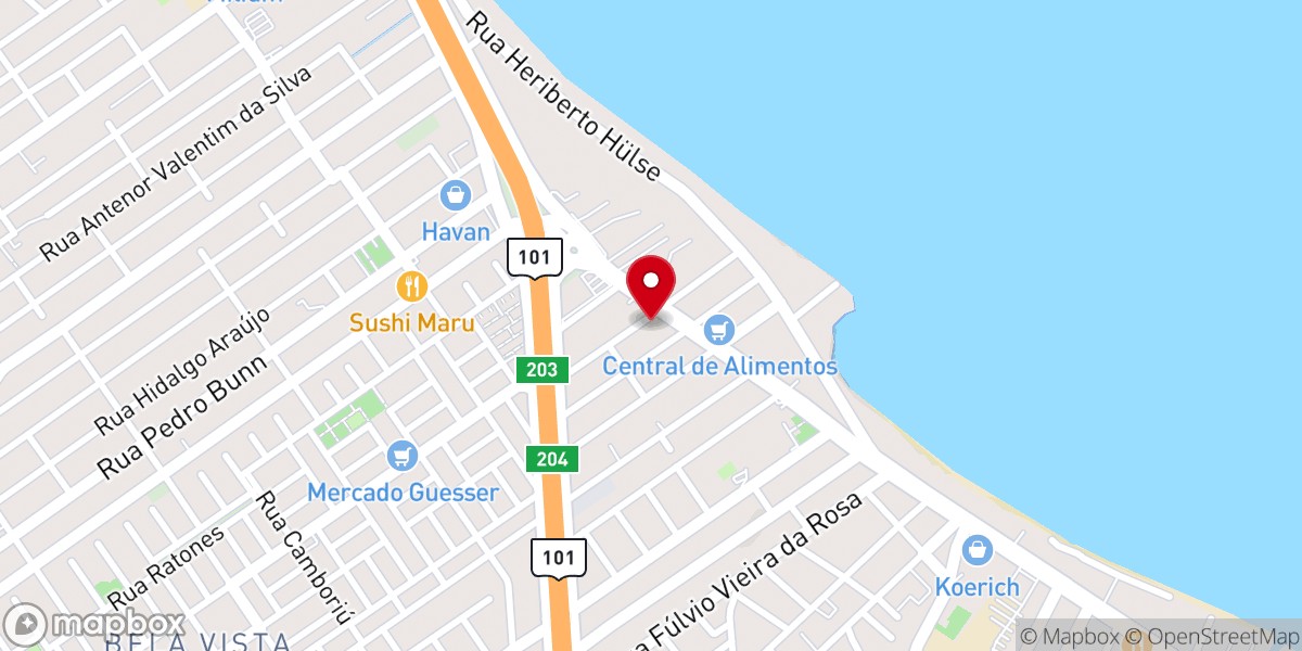 Map showing location of Assembleia de Deus | Leoberto Leal