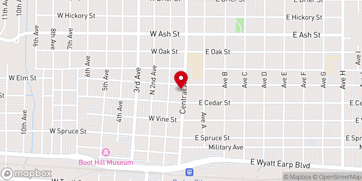 Map showing location of Sacred Heart School