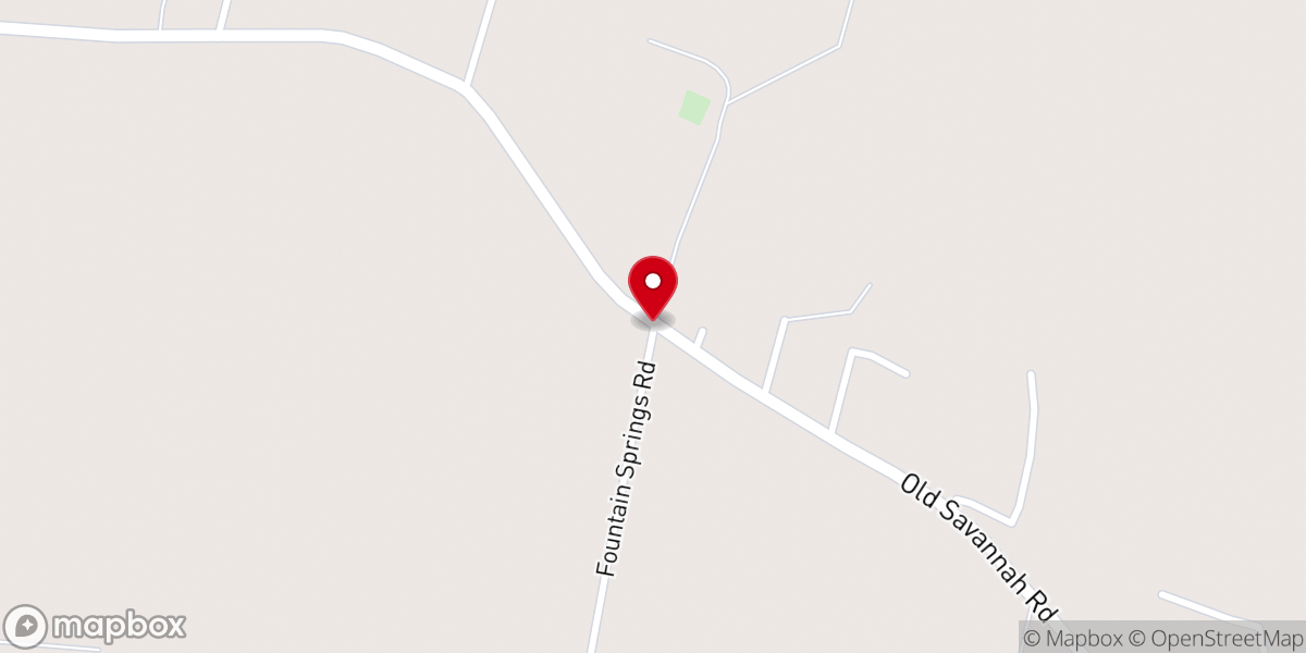 Map showing location of Fountain Spring Baptist