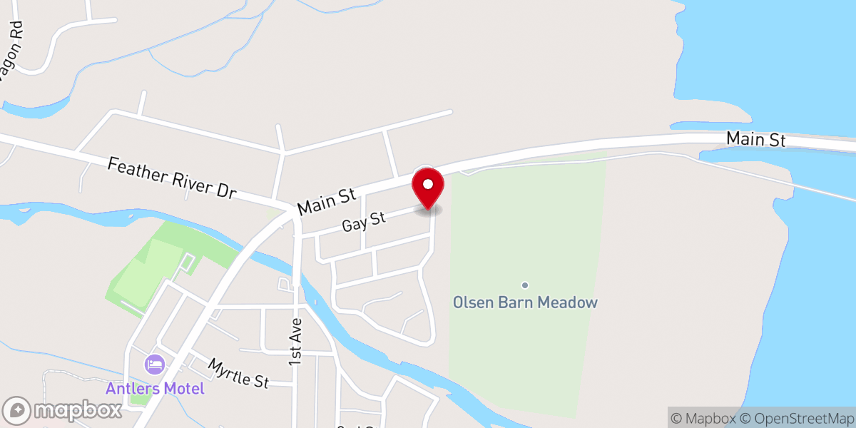 Map showing location of St. Andrew’s Church