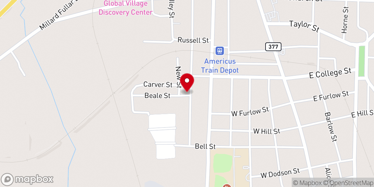 Map showing location of United House of Prayer