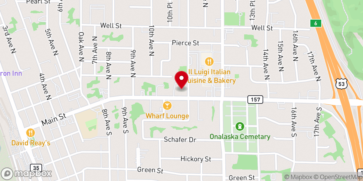 Map showing location of St Patrick's Catholic Church