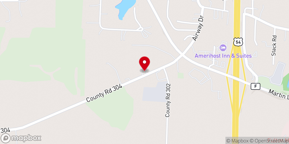 Map showing location of SERVE, Inc