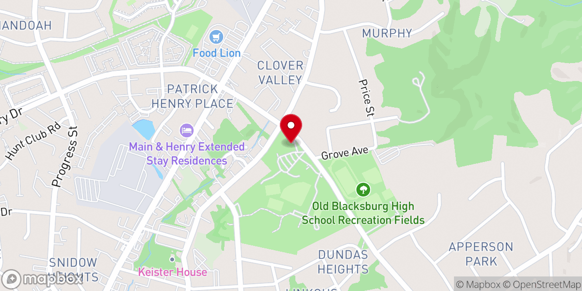 Map showing location of The Vine Church