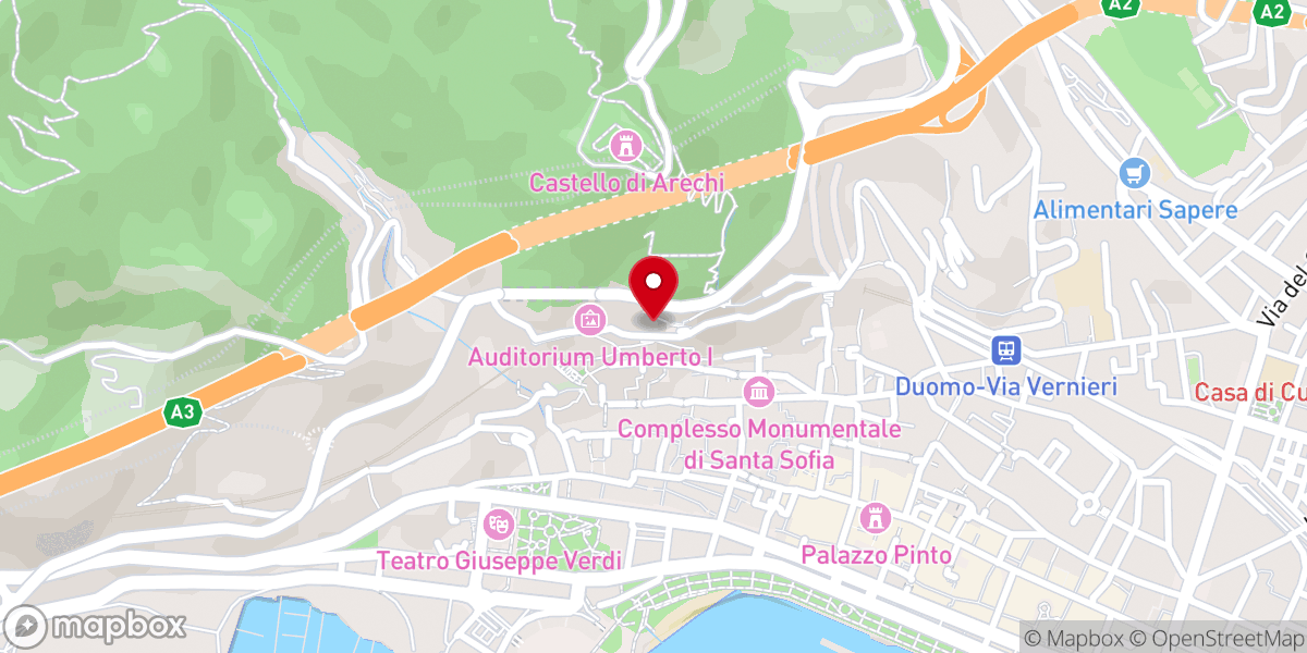 Map showing location of Convento di San Lorenzo al Monte