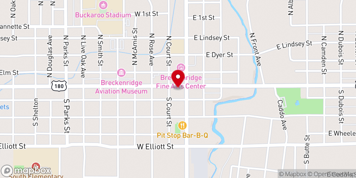 Map showing location of 40 Something Cowgirls