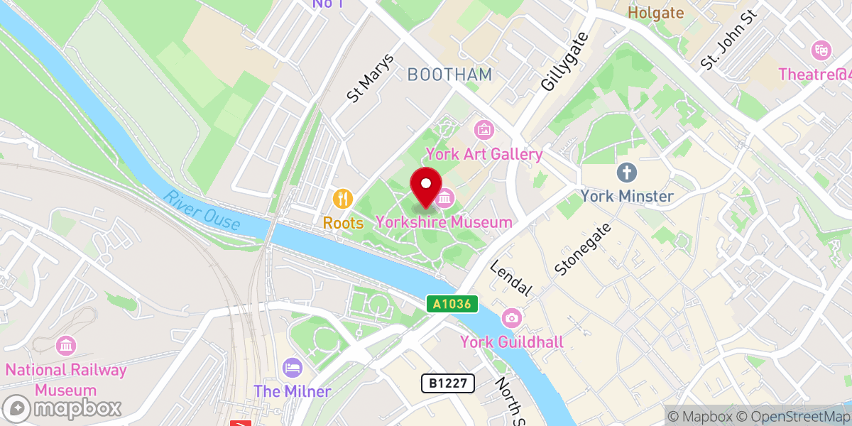 Map showing location of Museum Gardens