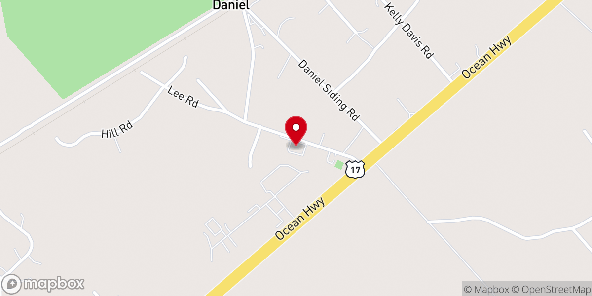 Map showing location of Calvary Missionary Baptist Church