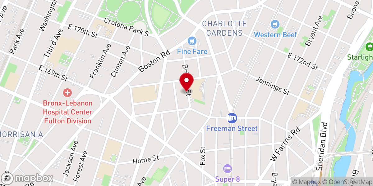 Map showing location of Soul Tabernacle