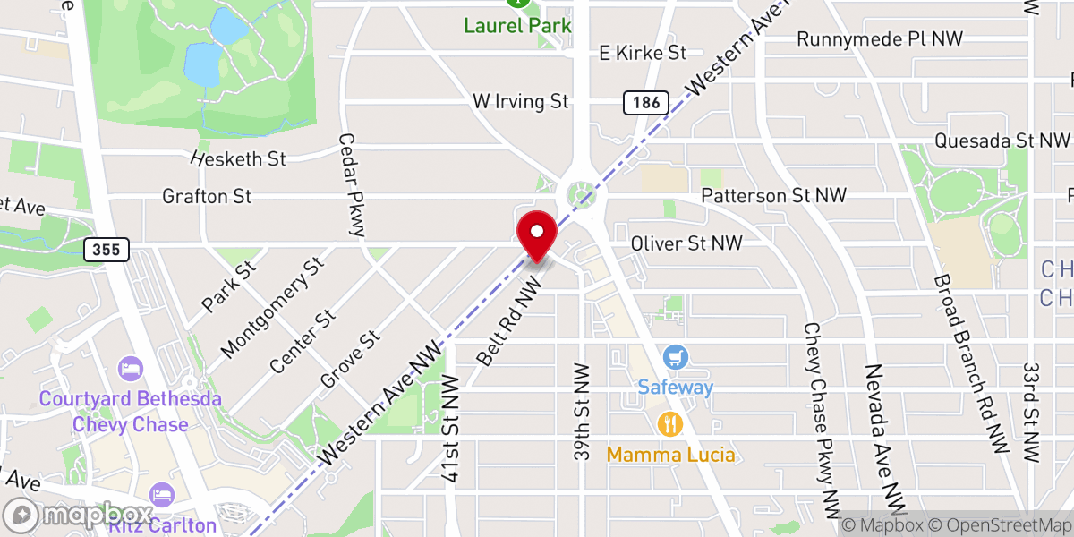 Map showing location of Tapestry Church