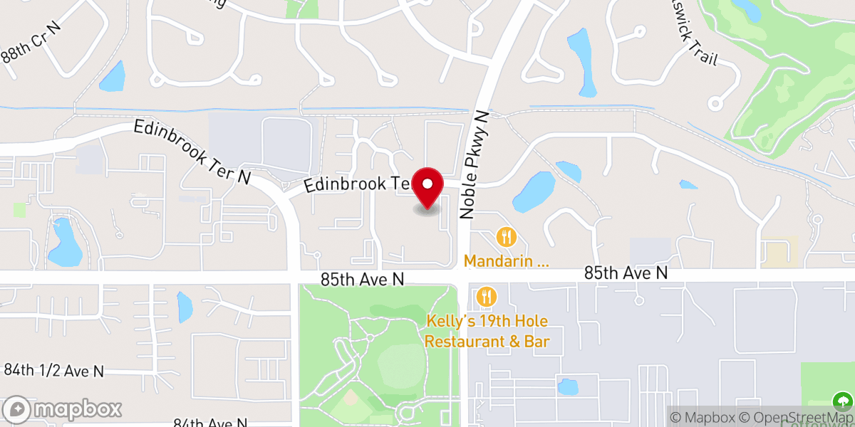 Map showing location of Endurance Church