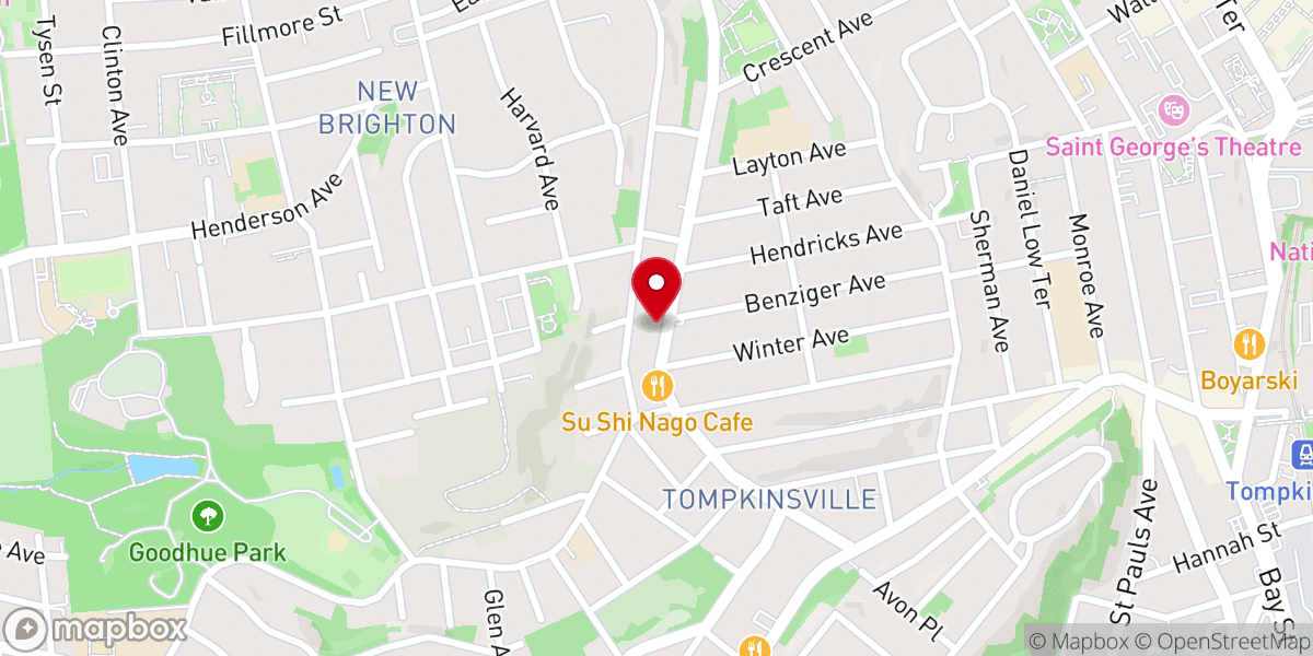 Map showing location of Mt Sinai Christian Church