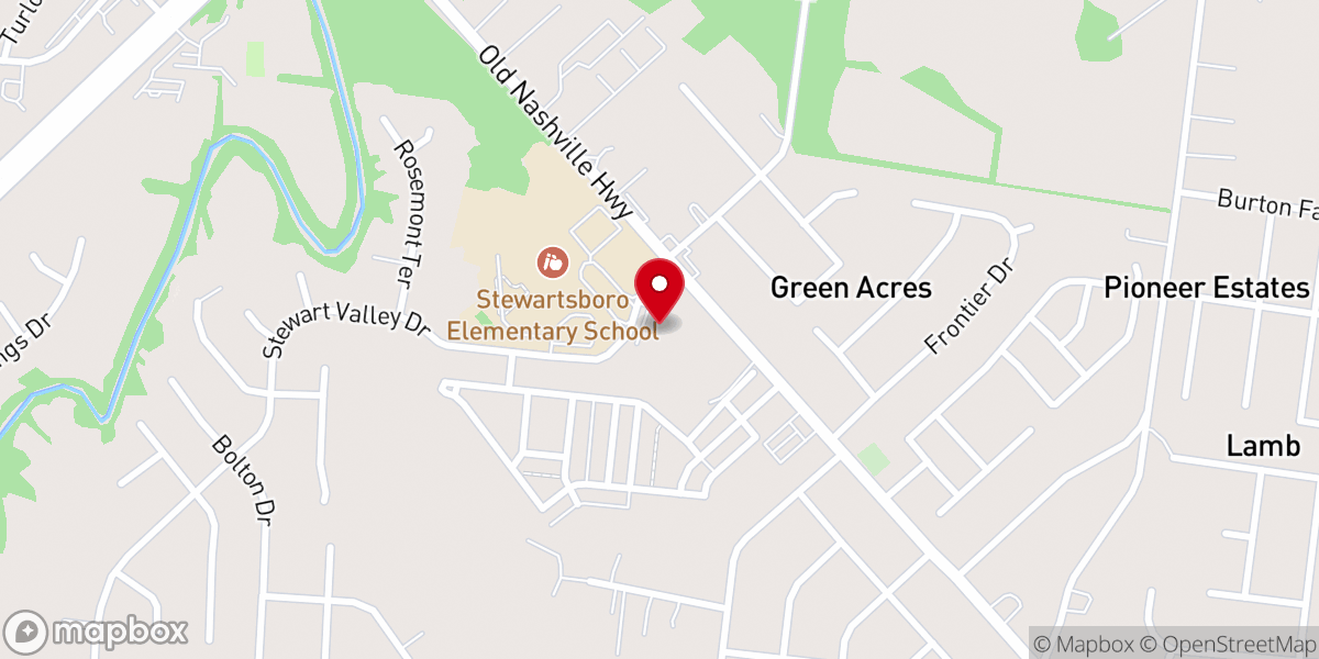 Map showing location of Abiding Faith Lutheran Church
