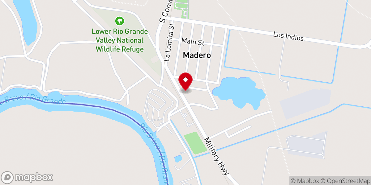 Map showing location of Our Lady of Lourdes Catholic Church