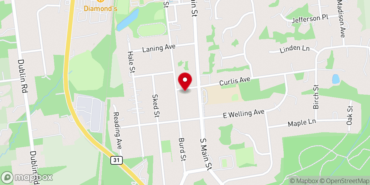 Map showing location of Saint Matthews Episcopal Church Memorial Garden