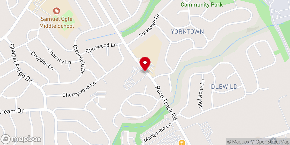 Map showing location of Grace Baptist Church