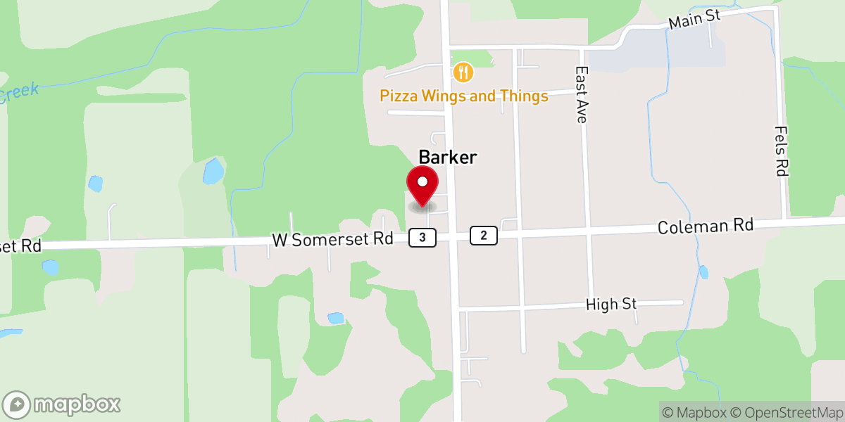 Map showing location of St. Patrick’s RC Church