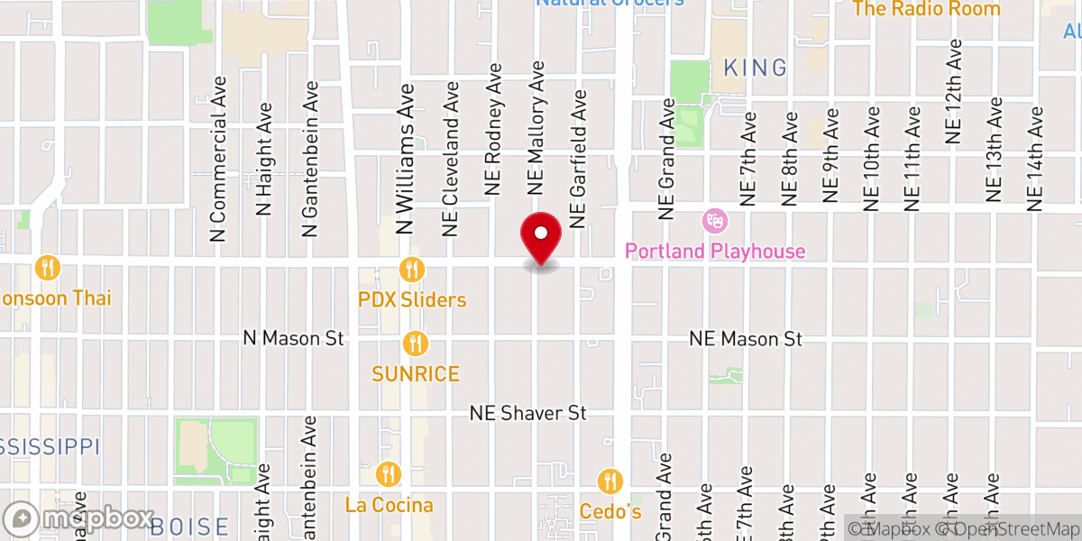 Map showing location of Community Church of God