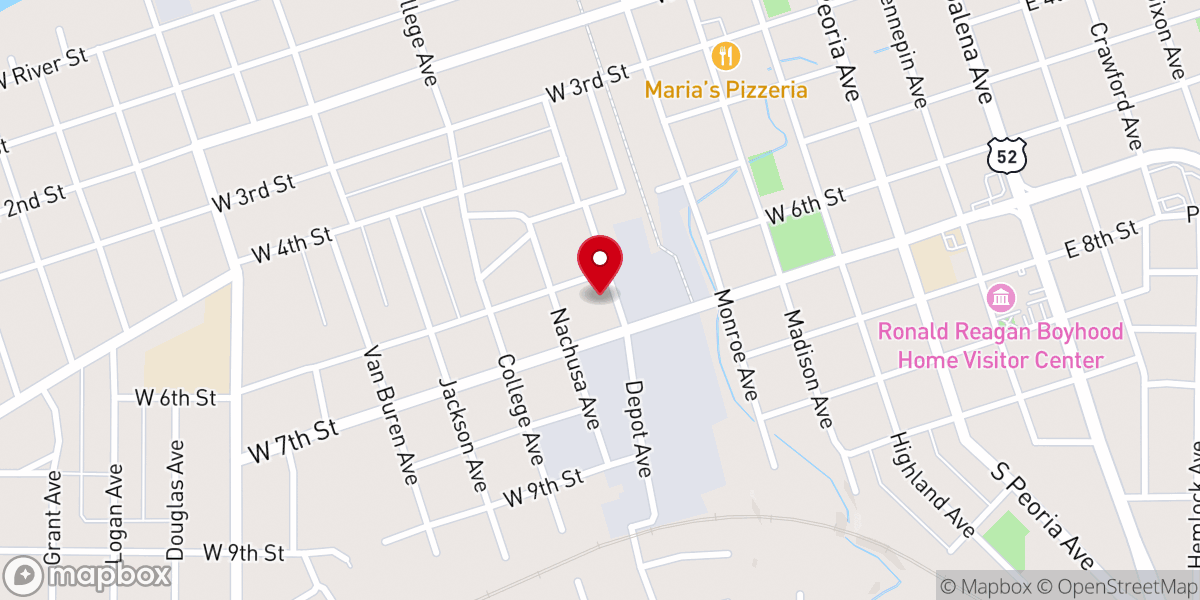 Map showing location of Lil' Smoked Bar + Grill