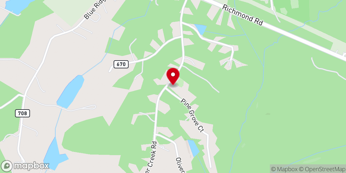 Map showing location of Crossroads Community Church