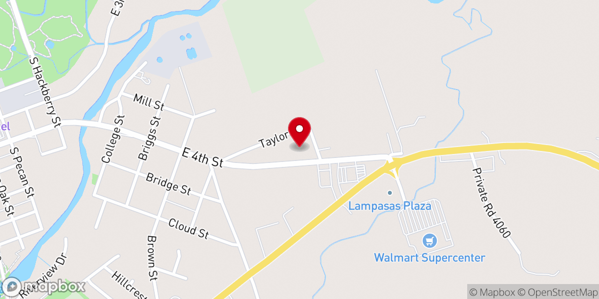 Map showing location of Community Church