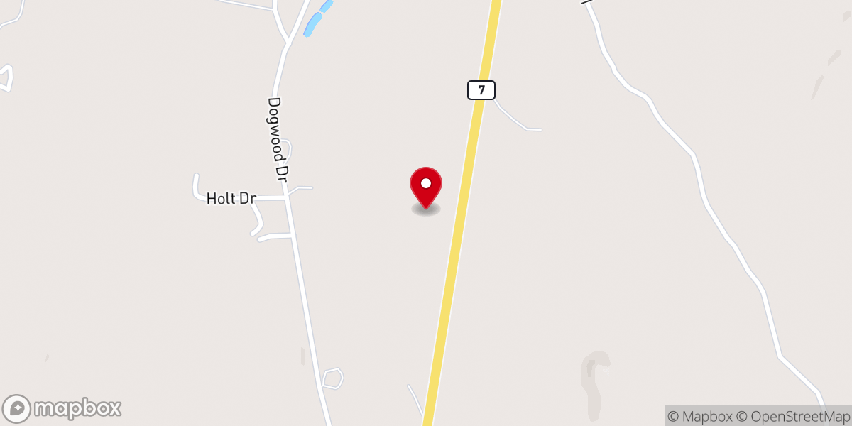 Map showing location of First United Pentecostal Church