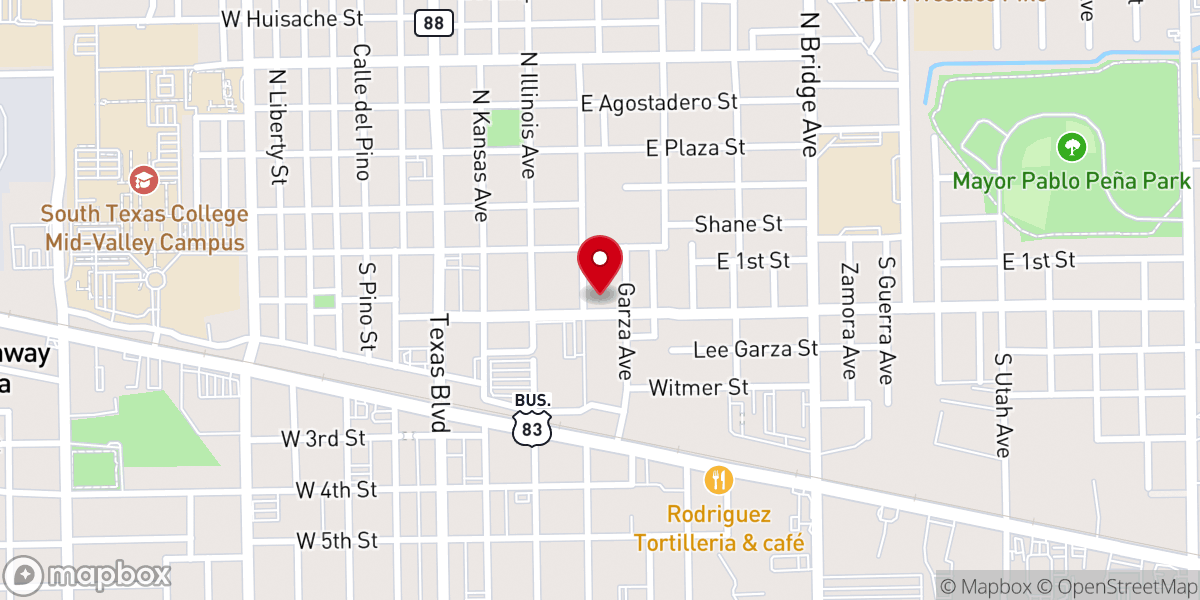 Map showing location of La Santisima Trinidad Methodist Church