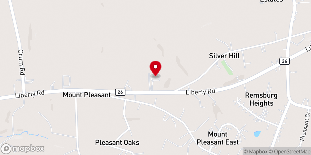 Map showing location of Wayman AME Church