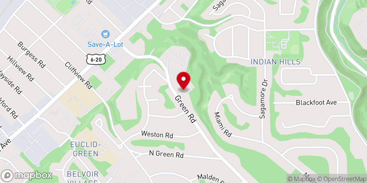 Map showing location of Temple of Praise Seventh-Day Adventist Church