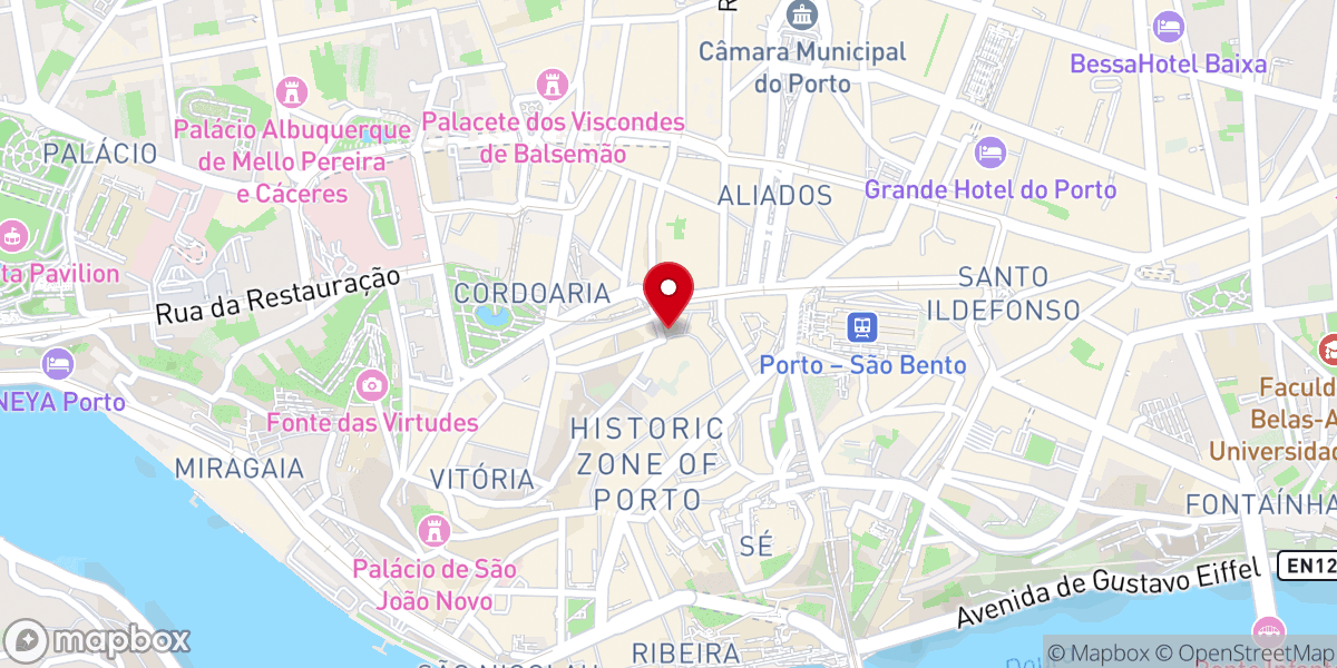 Map showing location of Capela de Nossa Senhora da Silva