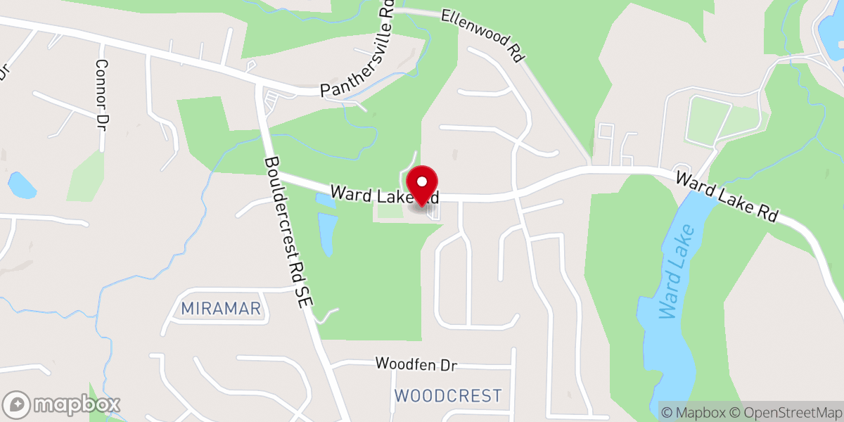 Map showing location of Calvary Hill Missionary Baptist Church
