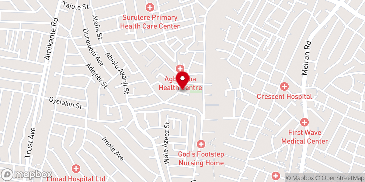 Map showing location of St. Paul Anglican Church