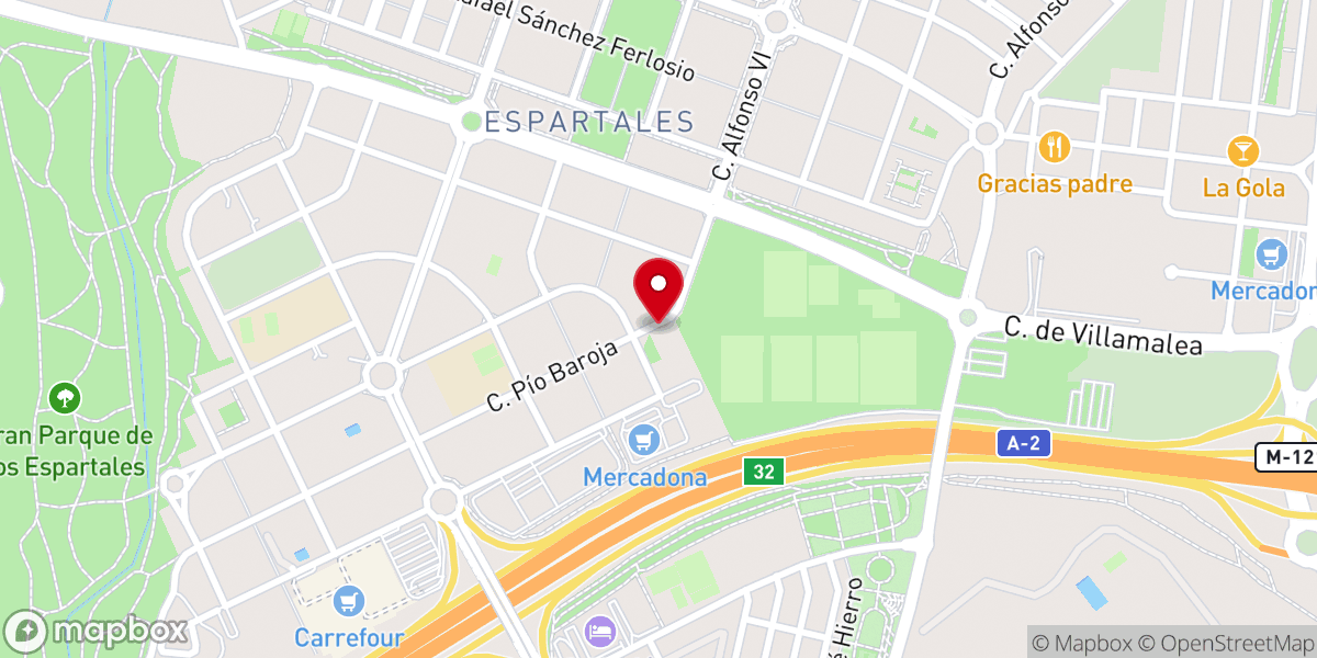 Map showing location of Parroquia Santo Tomás de Villanueva