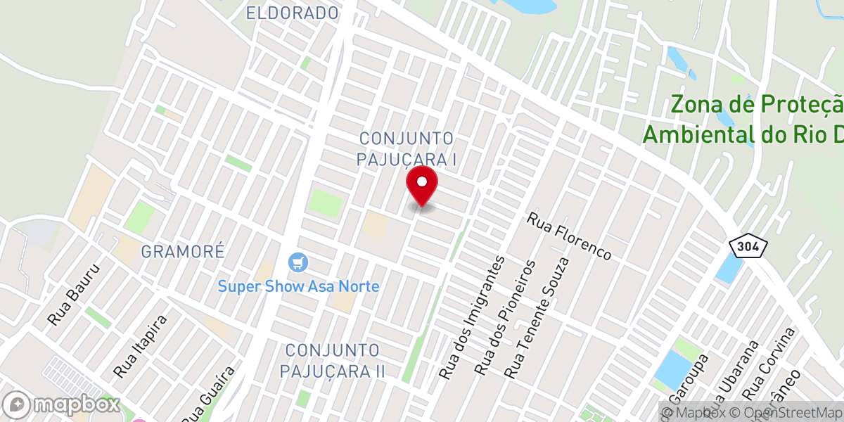 Map showing location of Igreja Universal - PAJUCARA I