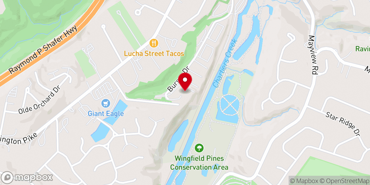 Map showing location of The Sanctuary - South Campus
