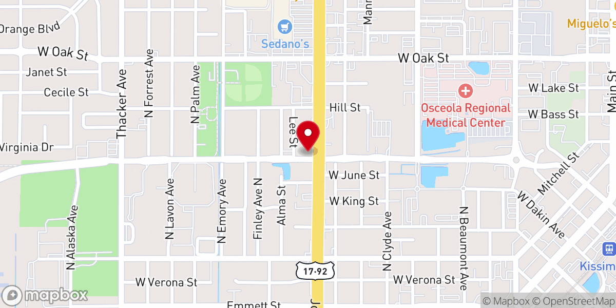 Map showing location of Shiloh Baptist Church