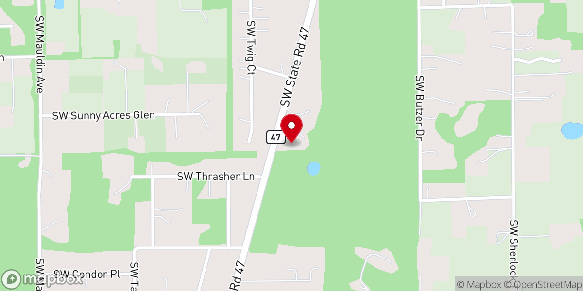 Map showing location of Washington Church