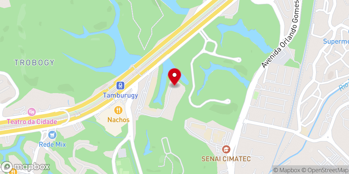 Map showing location of Primeira Igreja Batista do Brasil