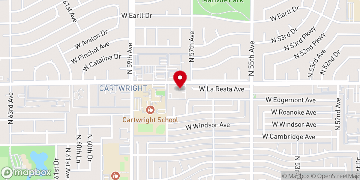 Map showing location of Thomas Road Baptist Church