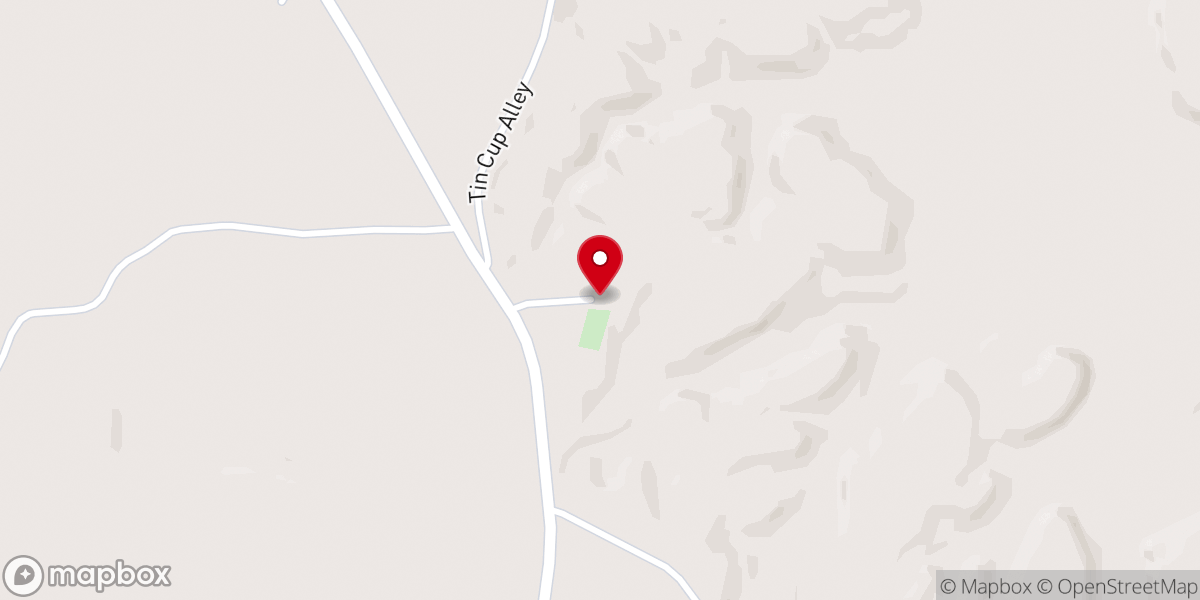 Map showing location of Springhill Baptist Church