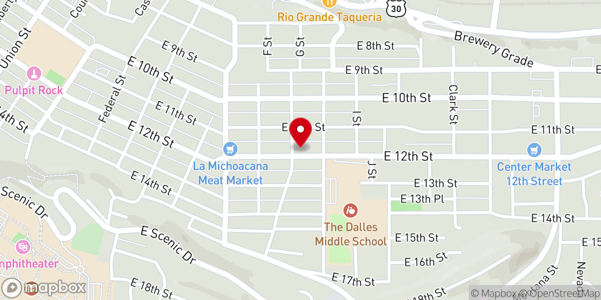 Map showing location of Evangelical Church