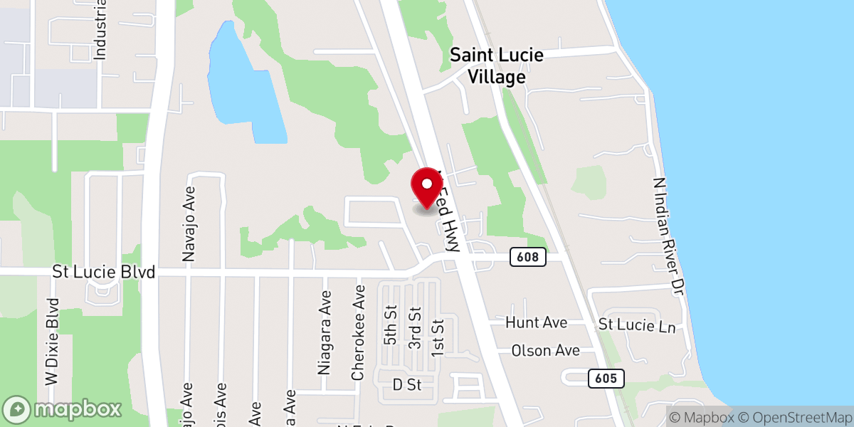 Map showing location of Reach Community Church