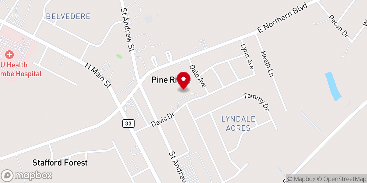 Map showing location of St. Stephen Missionary Baptist Church Center