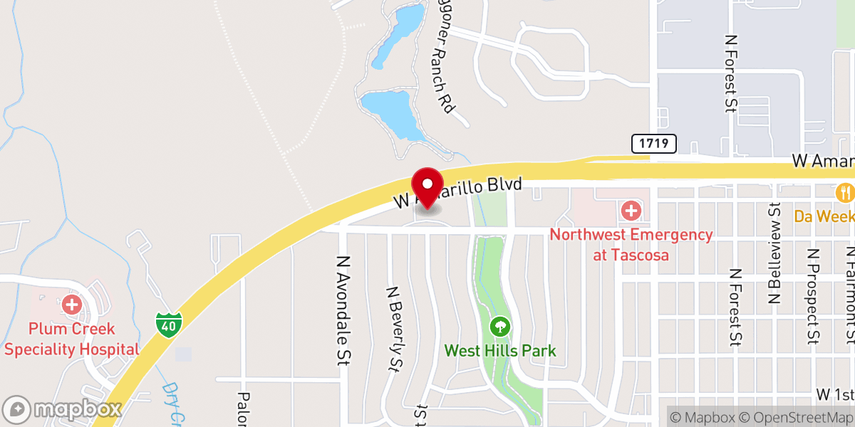 Map showing location of St Peters Episcopal Church